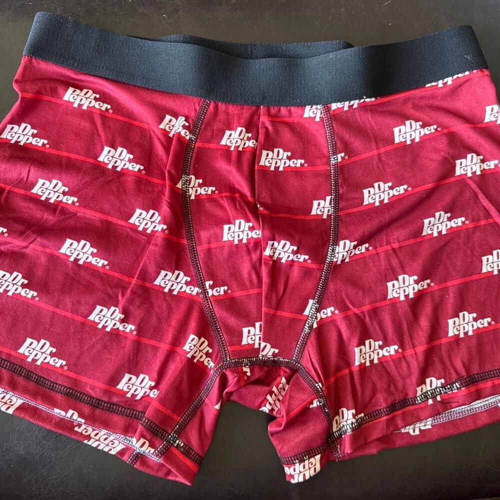 Dr Pepper Men's Boxer Briefs Large 36-38"